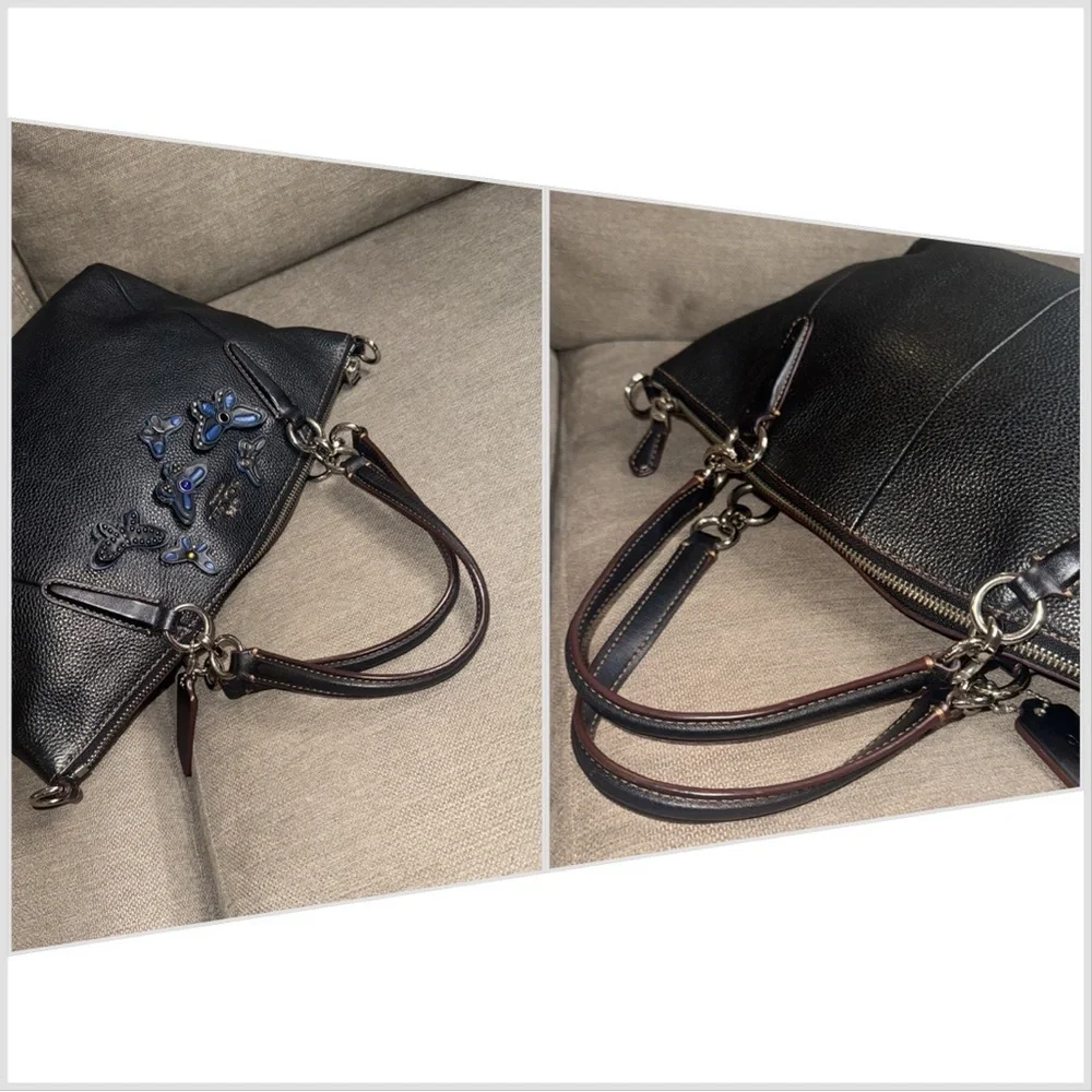 Coach Crafted Butterly Kelsey Satchel Bag - Picture 9 of 10
